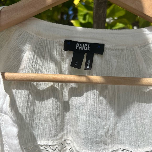 Paige whit linen eyelet top - Picture 2 of 4